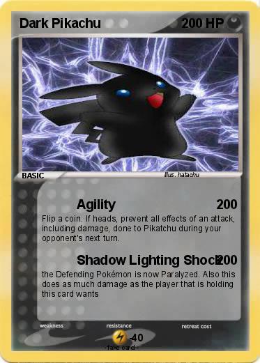 Pokemon Dark Pikachu