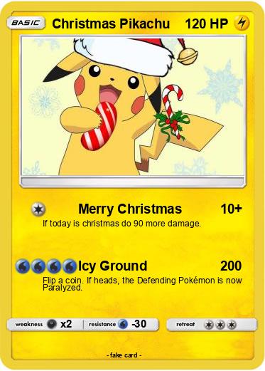 Pokemon Christmas Pikachu