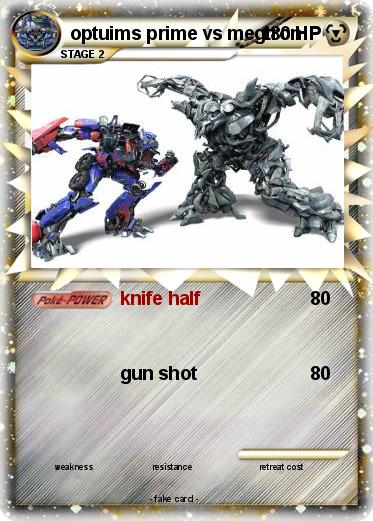 Pokemon optuims prime vs megtron