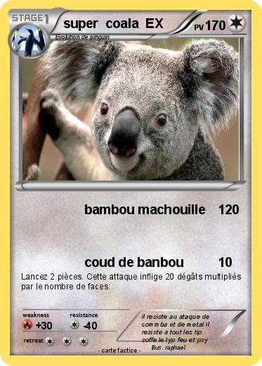 Pokemon super  coala  EX