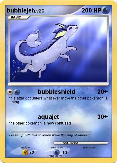 Pokemon bubblejet