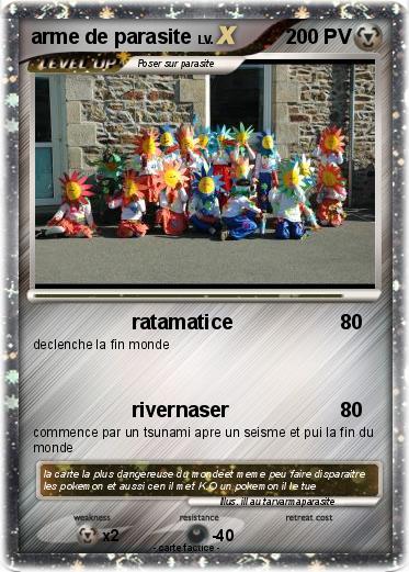 Pokemon arme de parasite