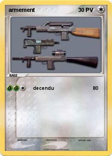 Pokemon armement
