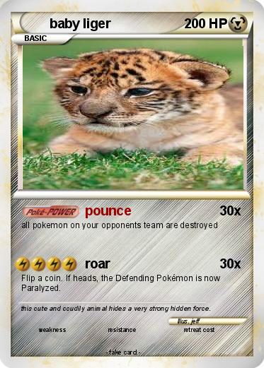 Pokemon baby liger