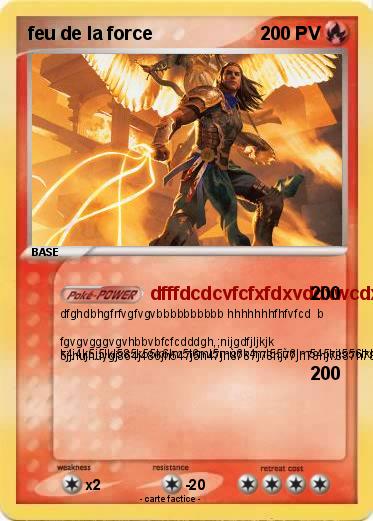 Pokemon feu de la force