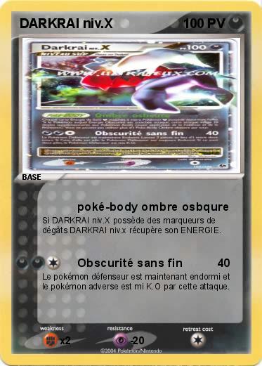 Pokemon DARKRAI niv.X