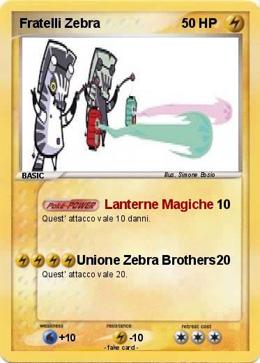 Pokemon Fratelli Zebra