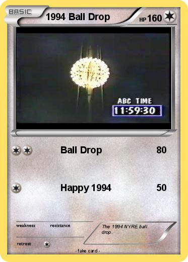 Pokemon 1994 Ball Drop