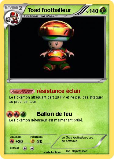 Pokemon Toad footballeur