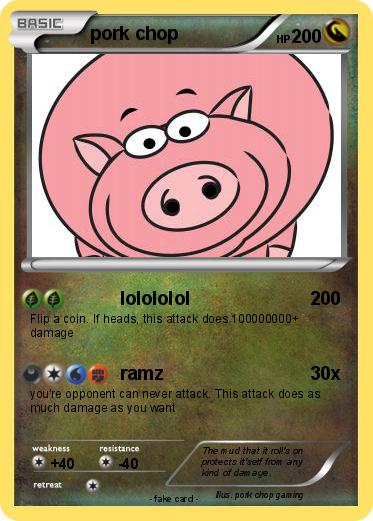 Pokemon pork chop