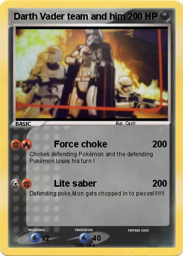 Pokemon Darth Vader team and him