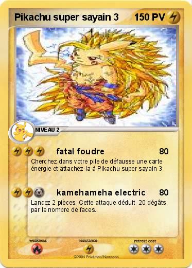 Pokemon Pikachu super sayain 3