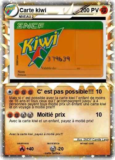 Pokemon Carte kiwi