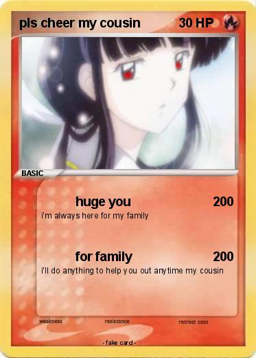 Pokemon pls cheer my cousin