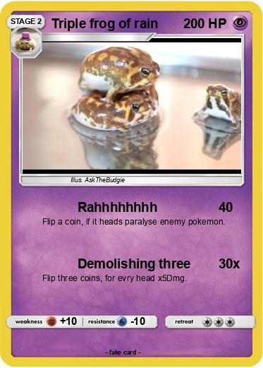 Pokemon Triple frog of rain
