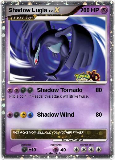 Pokemon Shadow Lugia