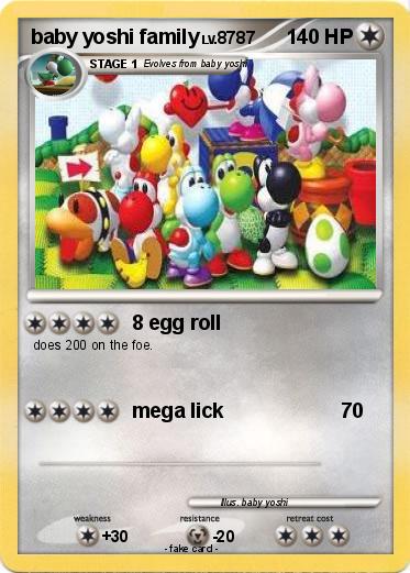 Pokemon baby yoshi family