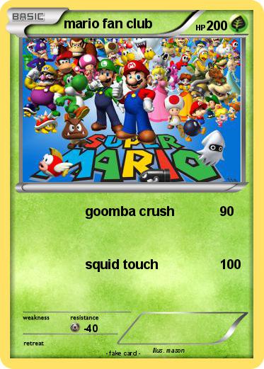 Pokemon mario fan club