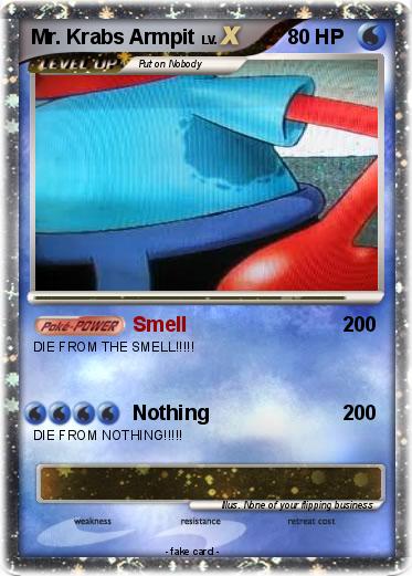 Pokemon Mr. Krabs Armpit