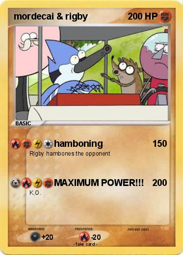 Pokemon mordecai & rigby