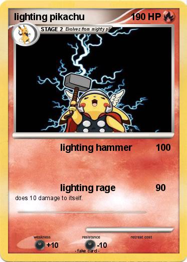 Pokemon lighting pikachu