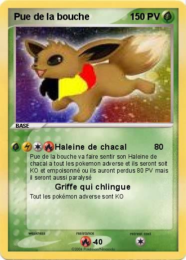 Pokemon Pue de la bouche