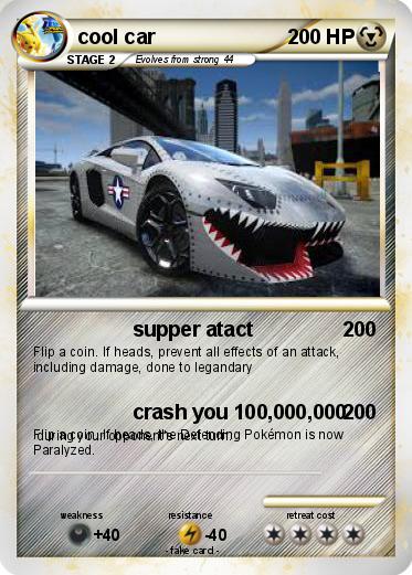 Pokemon cool car