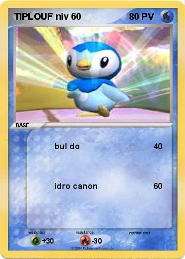 Pokemon TIPLOUF niv 60