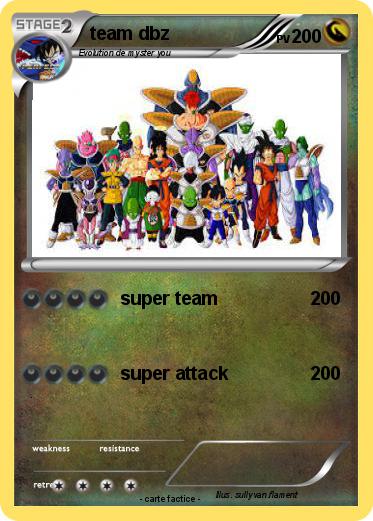 Pokemon team dbz