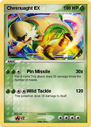 Pokemon Chesnuaght EX