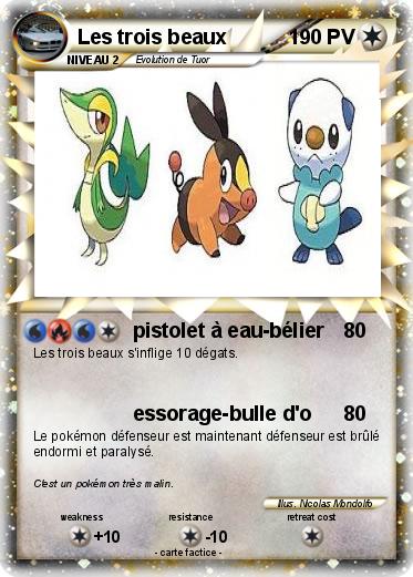 Pokemon Les trois beaux