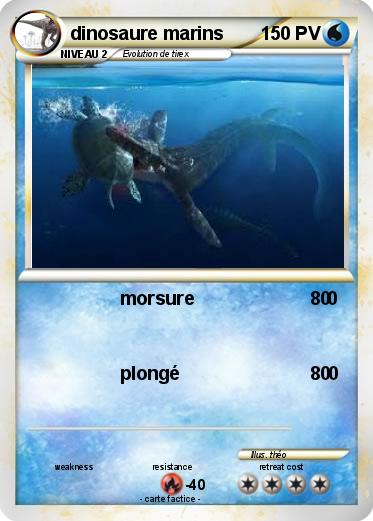 Pokemon dinosaure marins