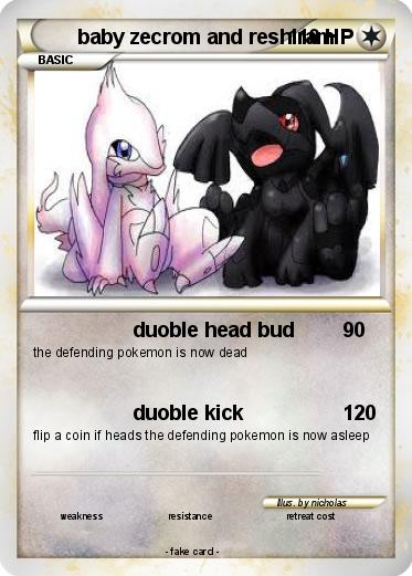 Pokemon baby zecrom and reshiram
