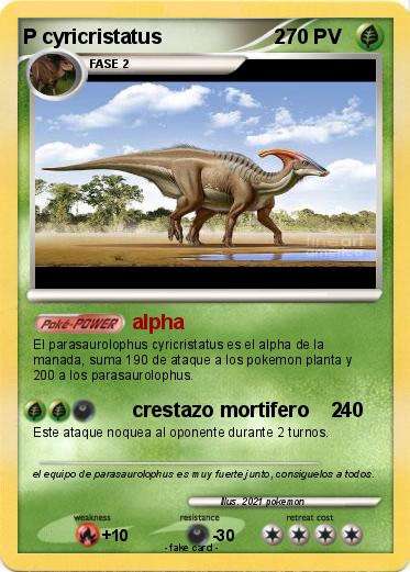 Pokemon P cyricristatus                    2