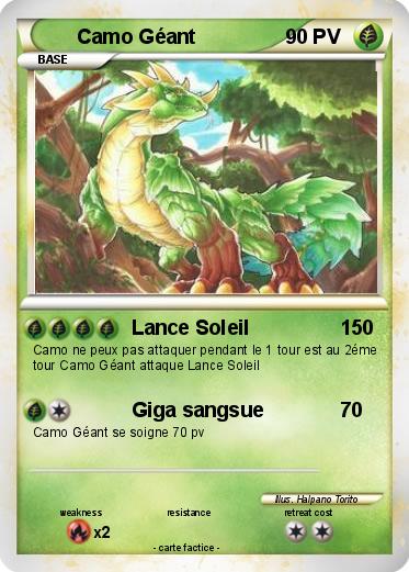 Pokemon Camo Géant