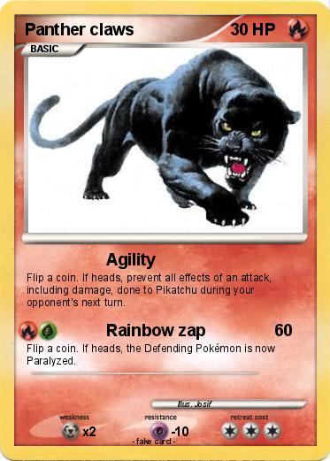 Pokemon Panther claws