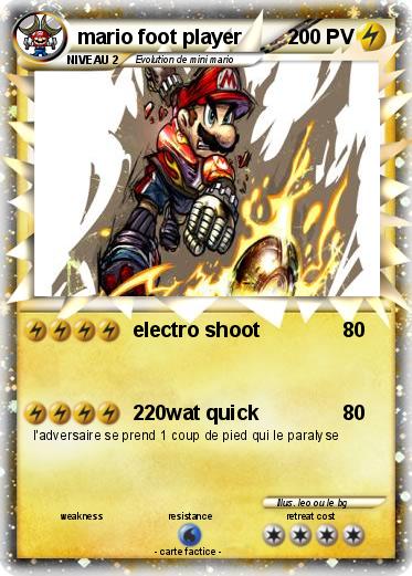 Pokemon mario foot player