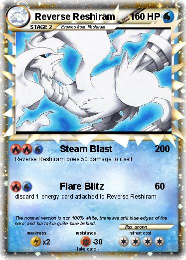Pokemon Reverse Reshiram