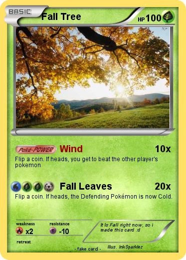 Pokemon Fall Tree
