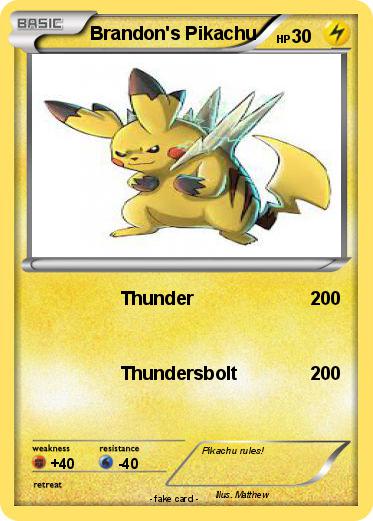 Pokemon Brandon's Pikachu