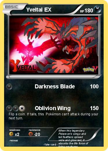 Pokemon Yveltal EX
