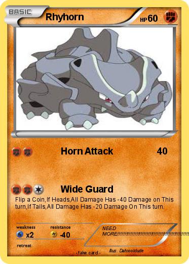 Pokemon Rhyhorn