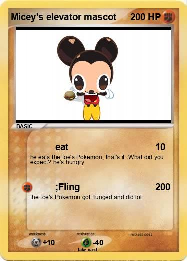 Pokemon Micey's elevator mascot