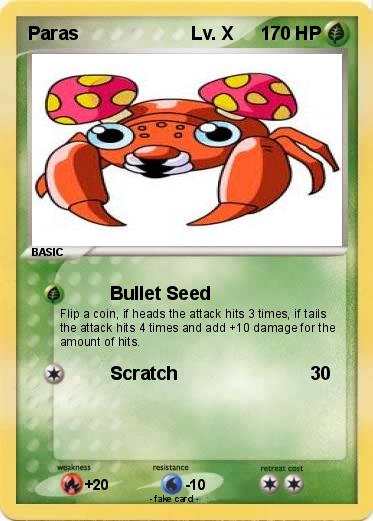 Pokemon Paras                      Lv. X