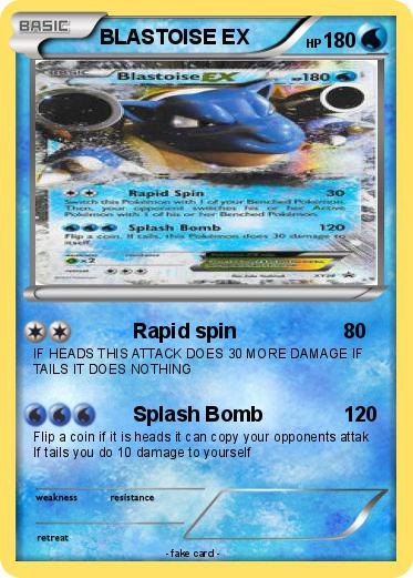 Pokemon BLASTOISE EX