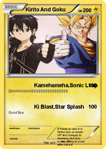 Pokemon Kirito And Goku