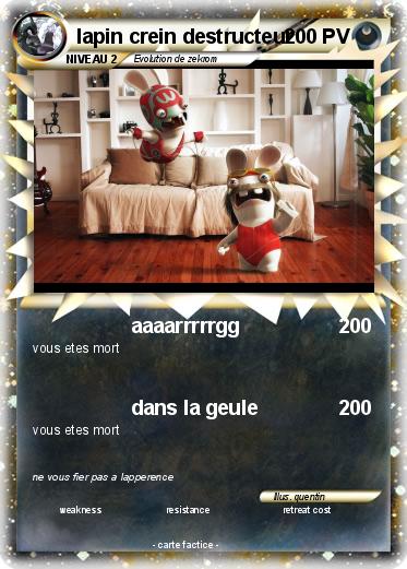Pokemon lapin crein destructeur