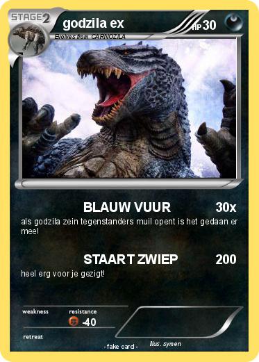 Pokemon godzila ex