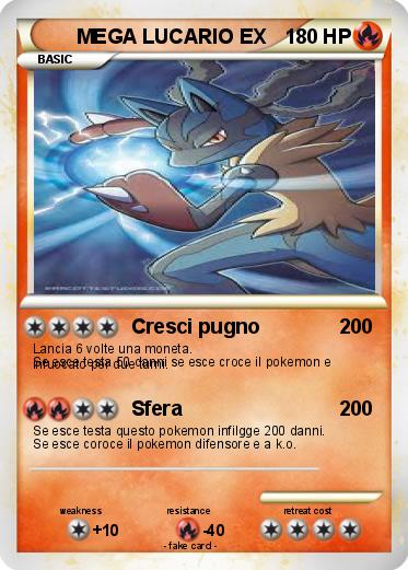 Pokemon MEGA LUCARIO EX