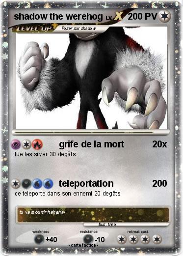 Pokemon shadow the werehog
